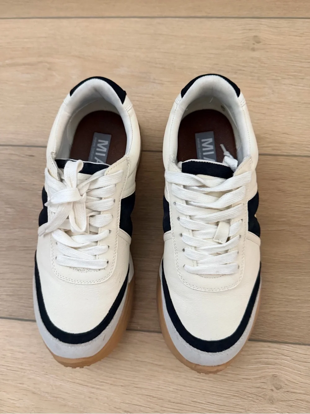 MIA Town Lace-Up Sneakers with Gum Sole